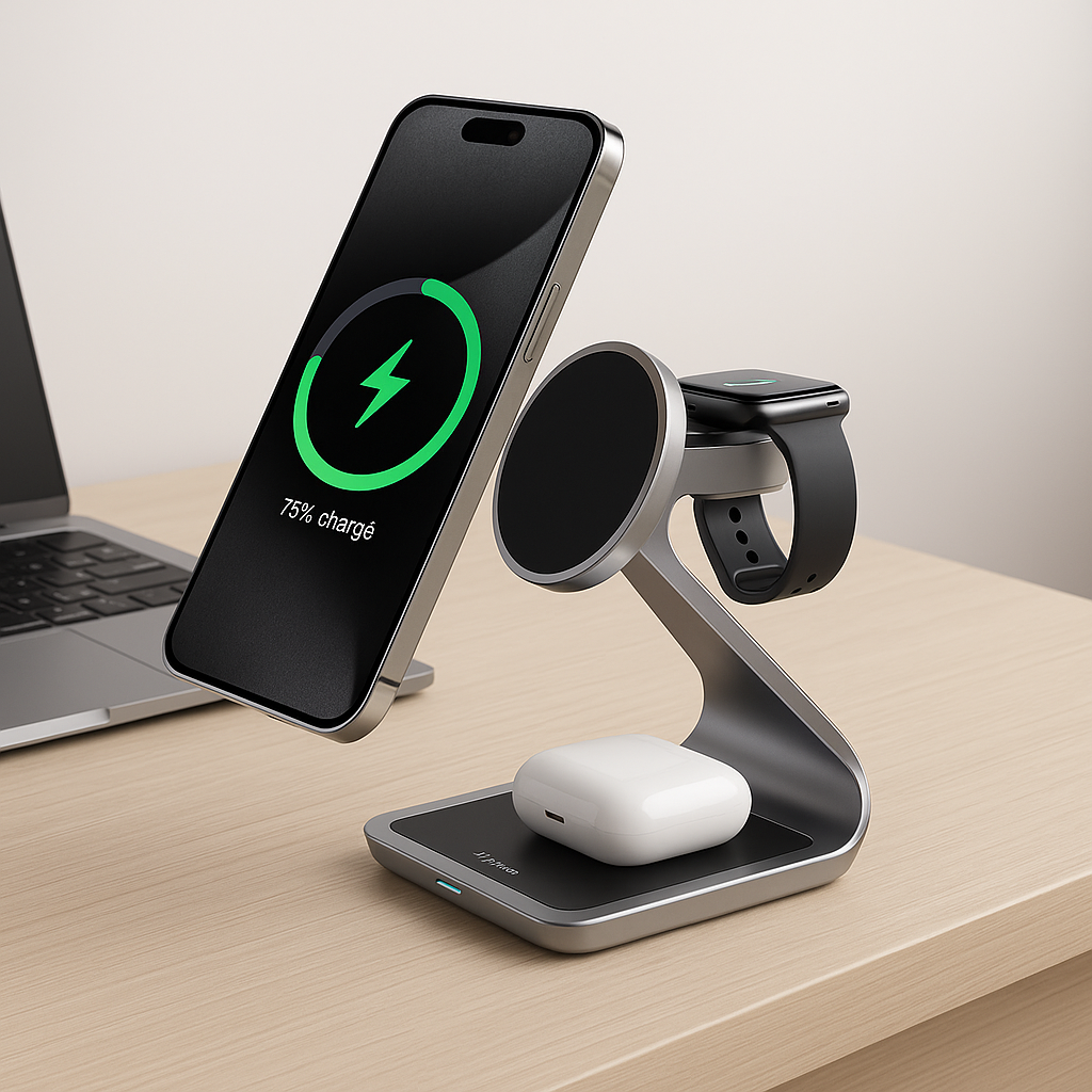 Chargeur à induction 3 en 1 Nexos